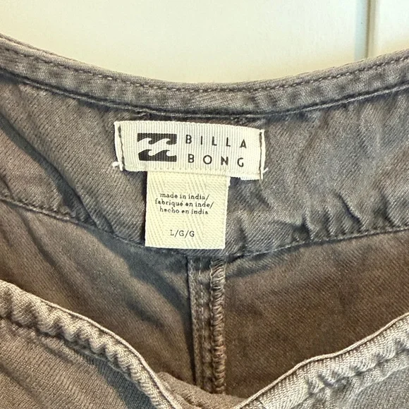 Billabong Denim black short romper - Picture 3 of 6